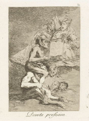 Pious Confession, Francisco de Goya, 1797 - 1799 Canvas Print