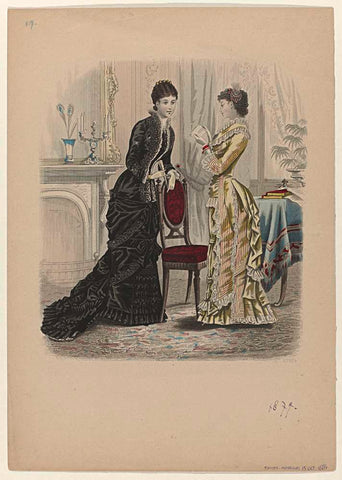 Women's fashion guide, October 15, 1881, No. 674, anonymous, 1881 Canvas Print