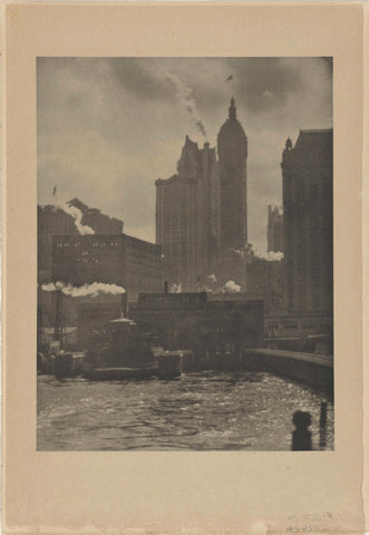 Stadsgezicht van New York, Alfred Stieglitz, 1911 Canvas Print