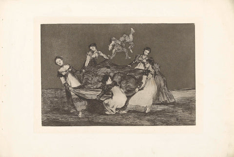 Female folly, Francisco de Goya, 1864 Canvas Print