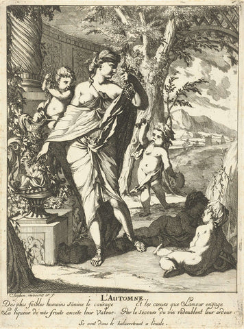 Autumn, Caspar Luyken, 1698 - 1708 Canvas Print