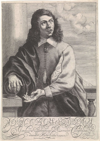 Portrait of Jacob Stoopius, Theodorus van Kessel, 1630- 1660 Canvas Print