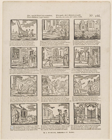 Behold, what the sentences can entertain, / By all kinds of fine things, / Most of all, who gives the outside life / To every one who has money, which has everything, J. Robyn, 1806 - 1830 Canvas Print