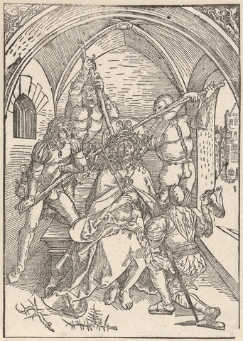 Doornenkroning, Albrecht Dürer (school of), 1620 - 1630 Canvas Print