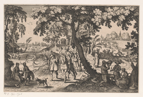 Summer, Matthäus Merian (I), after 1622 Canvas Print