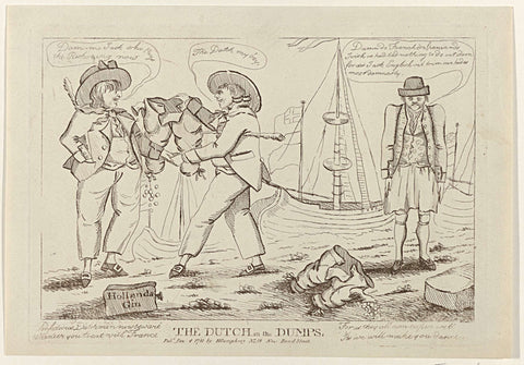 The Dutch in the Dumps, anonymous, 1781 Canvas Print