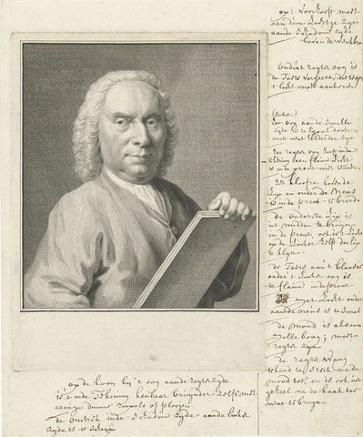 Portrait of Pieter Langendijk, Jacob Houbraken, 1749 - 1751 Canvas Print