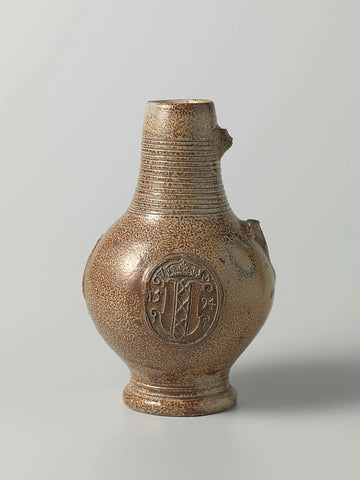 Jug with the coat of arms of Amsterdam, anonymous, c. 1594 - c. 1610 Canvas Print