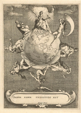 Omnium rerum Vicissitudo est, Zacharias Dolendo, c. 1596 - c. 1597 Canvas Print