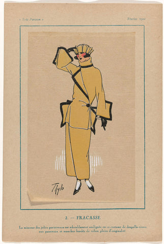 Very Parisian. La Mode, Le Chic, L'Elégance, Thylo, 1922 Canvas Print