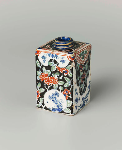 Tea caddy, De Metaale Pot, 1695 - 1720 Canvas Print