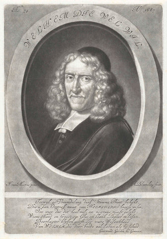 Portrait of Willem van Heemskerk, Abraham Bloteling, 1687 Canvas Print