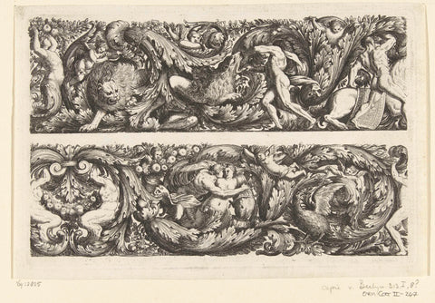 Two friezen, Jean Lepautre, after c. 1664 - before 1732 Canvas Print