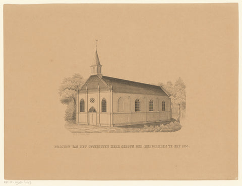 Hervormde kerk te Erp, Joseph Vürtheim, Joseph Vürtheim, 1855 Canvas Print