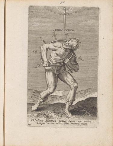 Danger, Philips Galle, c. 1585 - c. 1590 Canvas Print