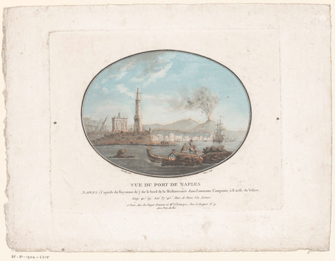 View of the Port of Naples, Laurent Guyot, c. 1788 Canvas Print