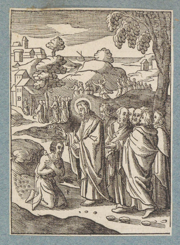 Christ heals a leper, Christopher of Shechem (II), 1629 Canvas Print