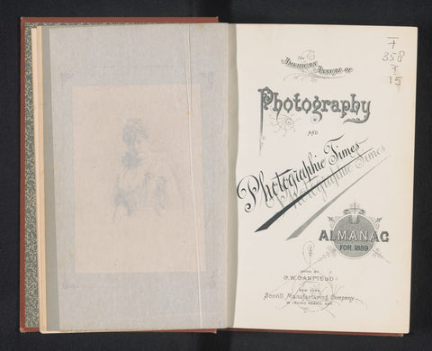 The American annual of photography and photographic times almanac for 1889, C.W. Canfield, 1889 Canvas Print