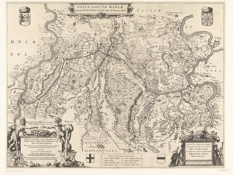 Channel Fossa Eugeniana between Rhine and Meuse, anonymous, 1635 - 1672 Canvas Print