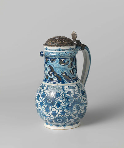 Puzzle jug, anonymous, c. 1720 - c. 1750 Canvas Print