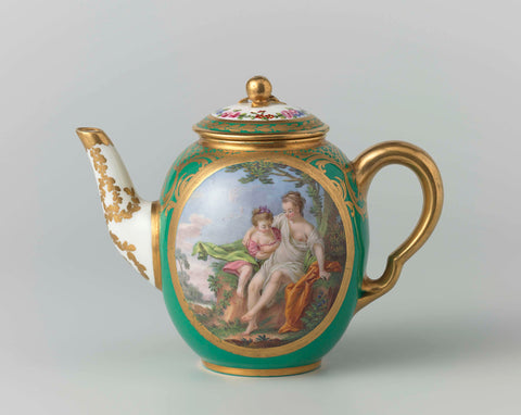 Teapot (Calabria teapot), Manufacture de Sèvres, 1775 Canvas Print