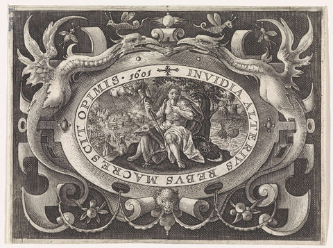 Envy produces War, Crispijn van de Passe (I), 1601 Canvas Print