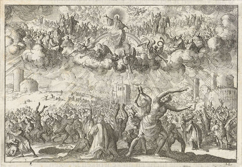 Laatste Oordeel, Jan Luyken, 1687 Canvas Print