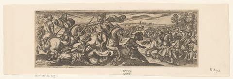 Cavalrymen in combat, Antonio Tempesta, 1599 Canvas Print