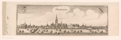 View of Hondschoote, Caspar Merian, 1654 - c. 1700 Canvas Print