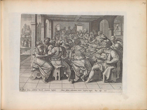 Feast of Nabal, Maerten de Vos, 1643 Canvas Print