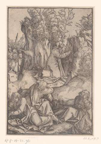 Christ in the Garden of Gethsemane, anonymous, Hans Schäufelein, 1506 - 1507 Canvas Print