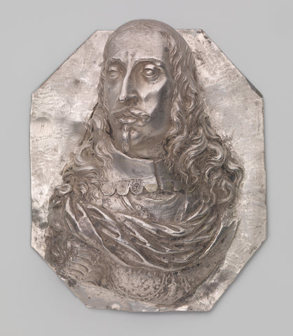 Silver plaque of Archduke Leopold Wilhelm of Habsburg (1614-1662), Mattheus Melijn (manner of), c. 1650 Canvas Print