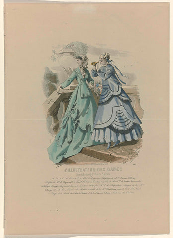 L'Illustrator des Dames, 1865, No. 180 : Modèles de la Mon. Paris et ci (...), A Paul, 1865 Canvas Print