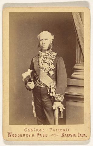 Portrait of Mr. Johan Wilhelm van Lansberge, governor-general of the Dutch East Indies, 1875-1881, Woodbury & Page, c. 1875 - c. 1881 Canvas Print