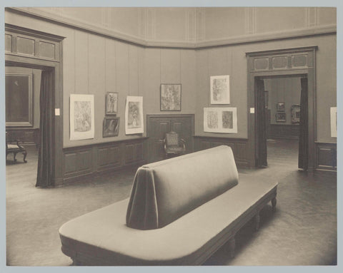 Steenhoff exhibition in room 371 (M147) of the Drucker extension in 1933., 1933 Canvas Print