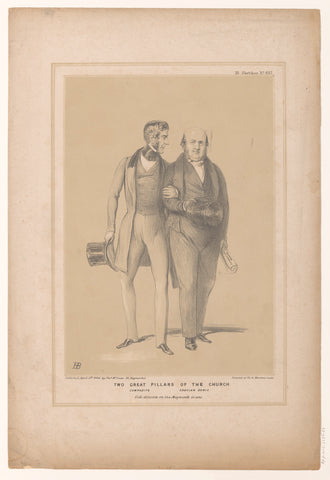 Cartoon on the English domestic politics, John Doyle, 1845 Canvas Print