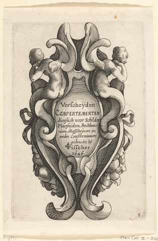 Title page: Verscheijden Compertementen dienstich voor Schilders Plaetsnijders, Beelthouwers, Glasschrijvers (...), Lucas Kilian, 1626 Canvas Print