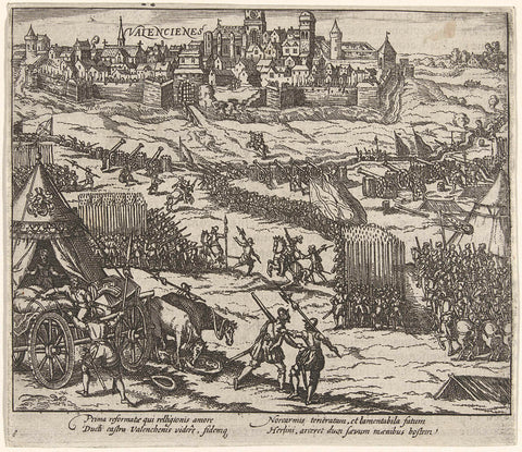 Capture of Valenciennes, 1567, anonymous, 1613 - 1615 Canvas Print