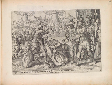 Death of Timothy, Chereas and Apollofanes, Johannes Wierix, 1643 Canvas Print