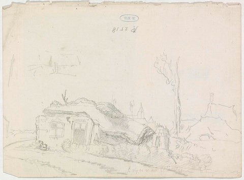 Destroyed house, 1809, Cornelis van Hardenbergh, 1809 Canvas Print