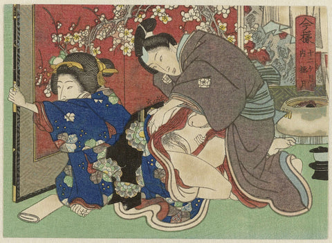 Gokugetsu, the twelfth month, anonymous, 1835 - 1845 Canvas Print