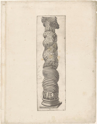 Twisted Column from St. Peter's (Colonna Santa), Monogrammist CAE, 1550 - 1570 Canvas Print