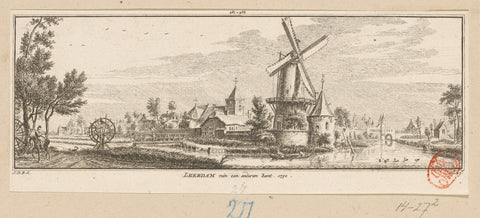 View of Leerdam, 1750, Hendrik Spilman, 1757 - 1792 Canvas Print