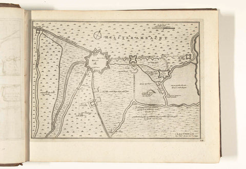 Map of Hulst, 1726, anonymous, 1726 Canvas Print