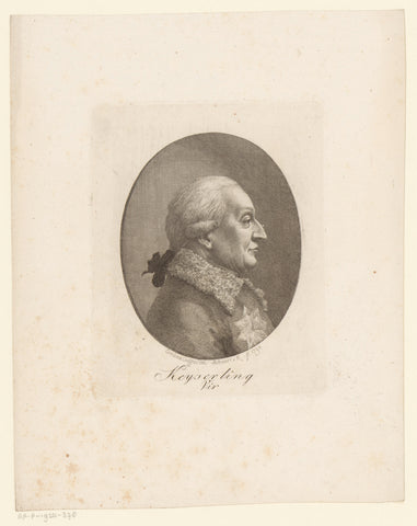 Portret van Dietrich von Keyserling, Hans Veit Friedrich Schnorr von Carolsfeld, Ludwig Ferdinand Schnorr von Carolsfeld, 1794 Canvas Print