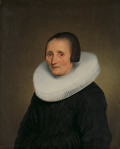 Portrait of Margaretha de Geer (1585-1672), Jacob Gerritsz Cuyp, 1651 Canvas Print