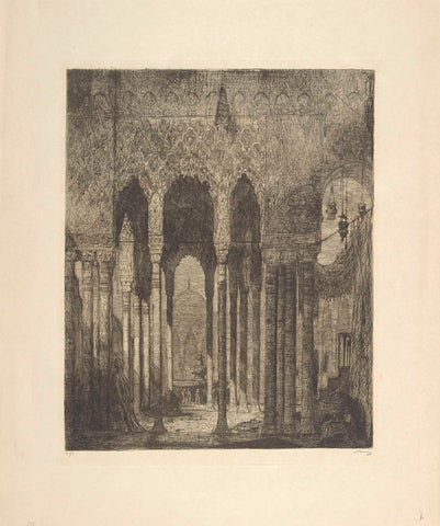 Alhambra, Marius Bauer, 1910 Canvas Print