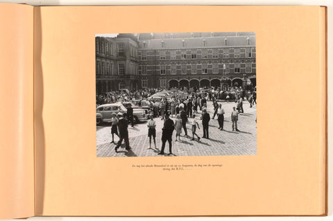 This is what the ancient Binnenhof looked like on 23 August, the day of the opening session of the R.T.C. ..., Government Information Service, 1949 Canvas Print