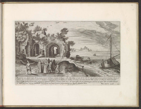 Ruins at Misenum, Aegidius Sadeler, 1624 - 1650 Canvas Print