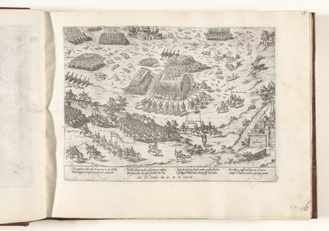 Slag bij Moncontour, 1569, Frans Hogenberg, 1565 - 1573 Canvas Print